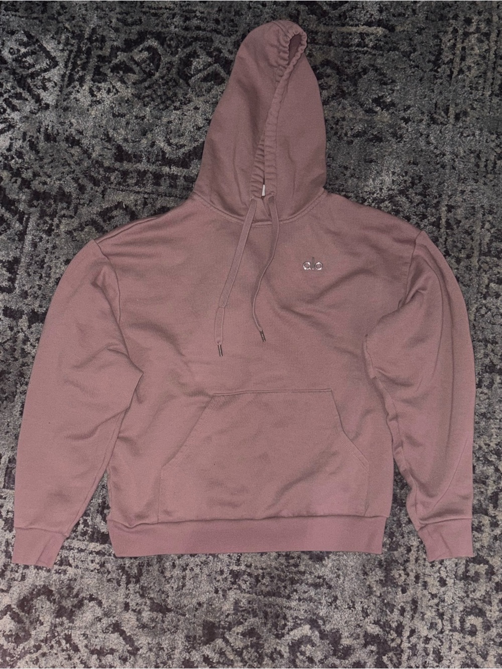 ALO Yoga Men's Mauve Pullover Hoodie